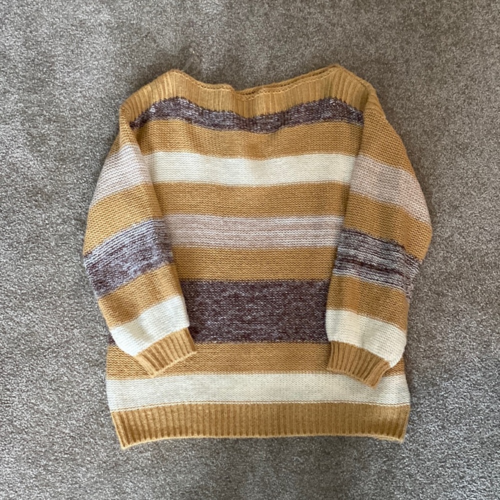 Yellow Striped Sweater